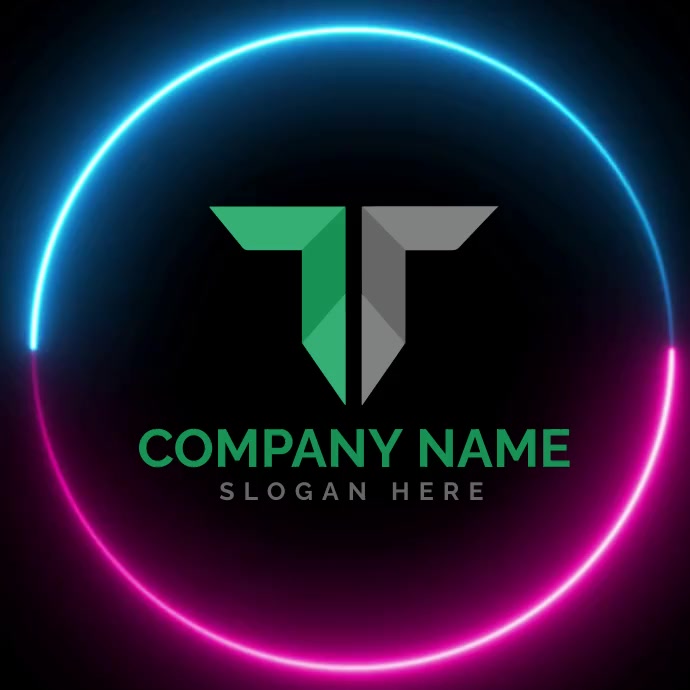T logo design| Company logo Logotyp template